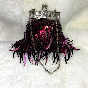 Beaded and Sequined Mini Evening Purse